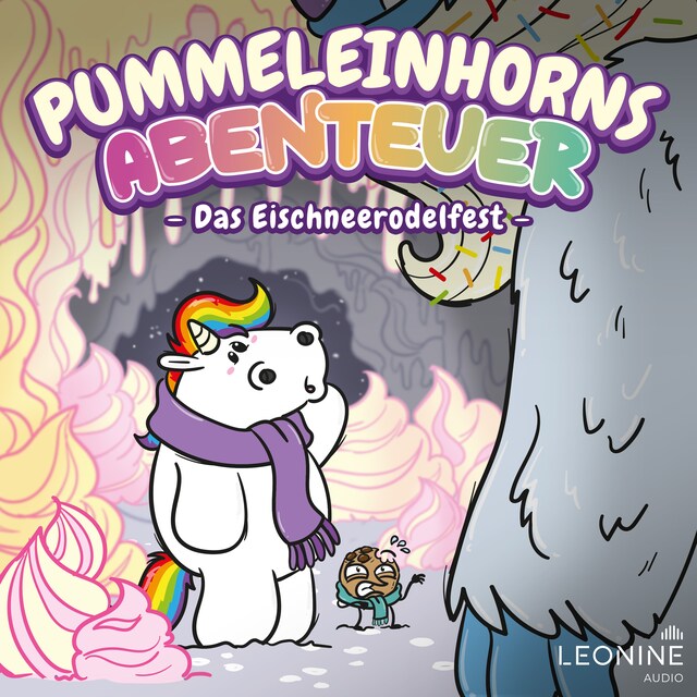 Book cover for Pummeleinhorns Abenteuer - Das Eischneerodelfest