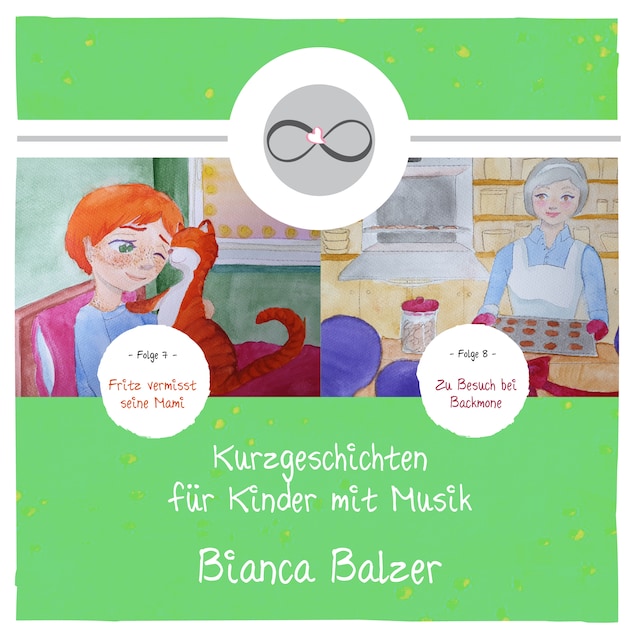 Buchcover für Kurzgeschichten mit Musik für Kinder (Folge 7 und 8)