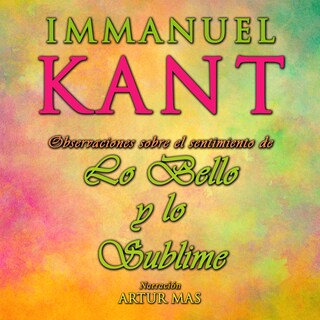 Observaciones Sobre el Sentimiento de Lo Bello y Lo Sublime bookCoverFor