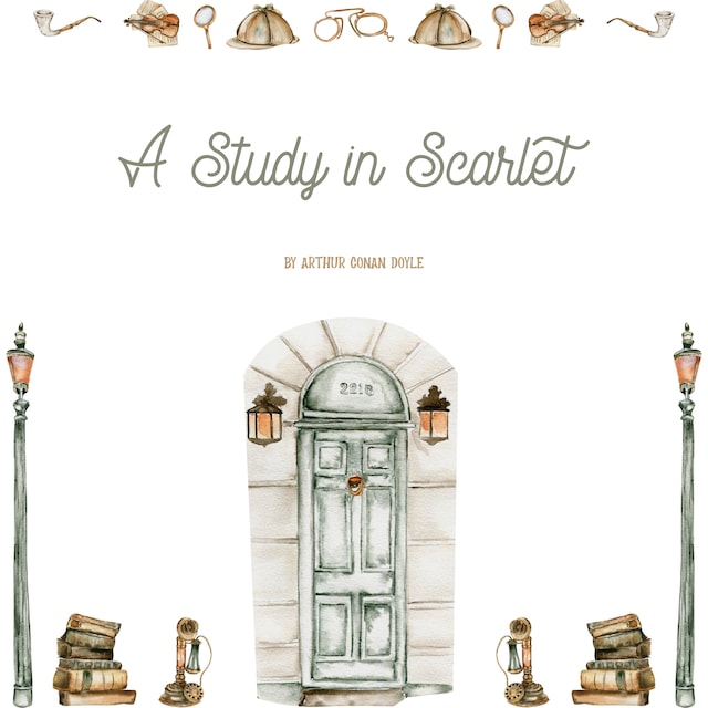 Book cover for A Study in Scarlet