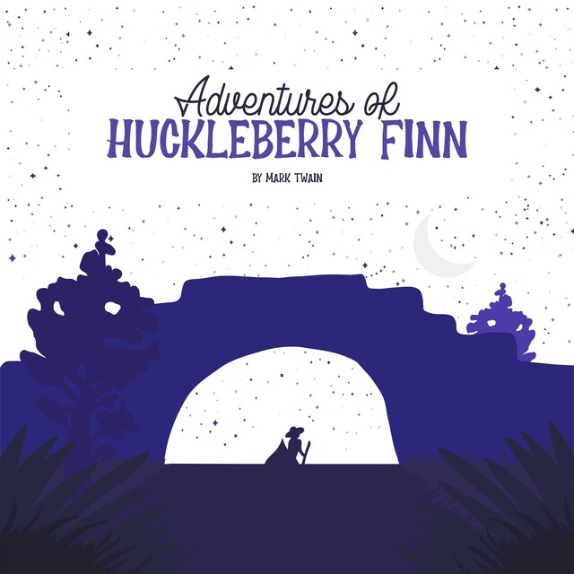 Kirjankansi teokselle Adventures of Huckleberry Finn