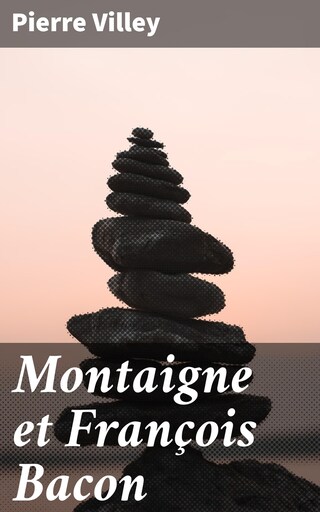 Montaigne et François Bacon bookCoverFor
