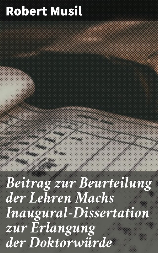 Buchcover für Beitrag zur Beurteilung der Lehren Machs Inaugural-Dissertation zur Erlangung der Doktorwürde