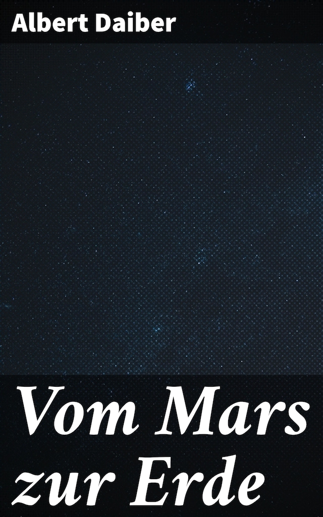 Book cover for Vom Mars zur Erde