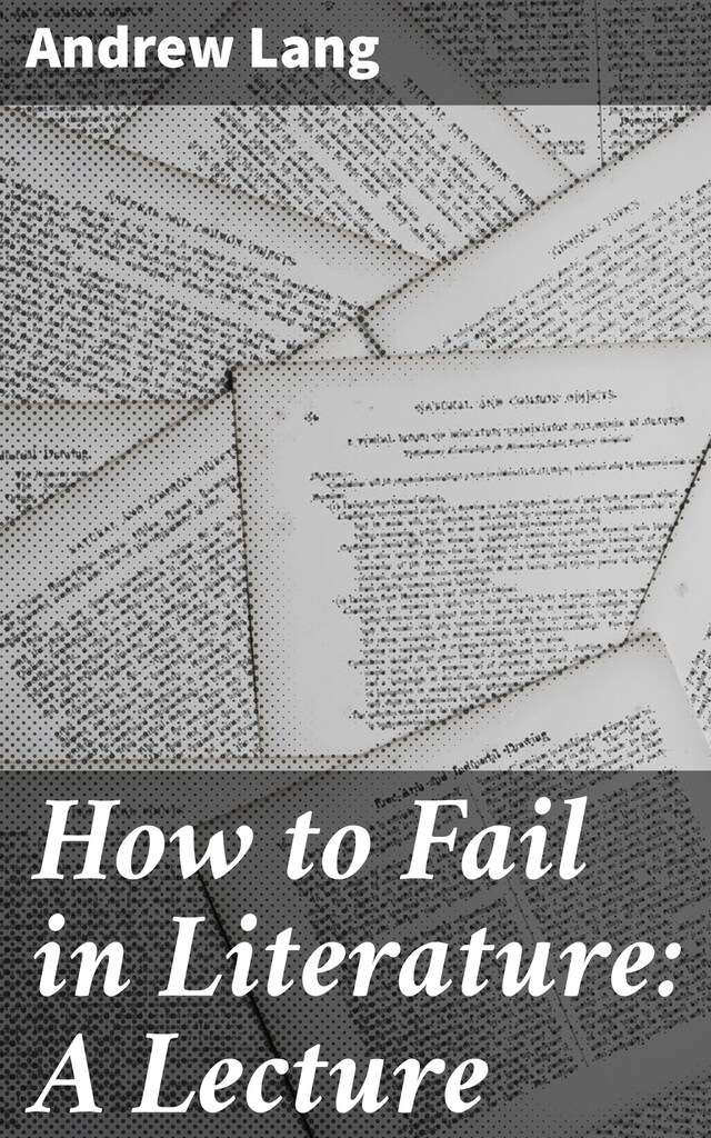 Buchcover für How to Fail in Literature: A Lecture