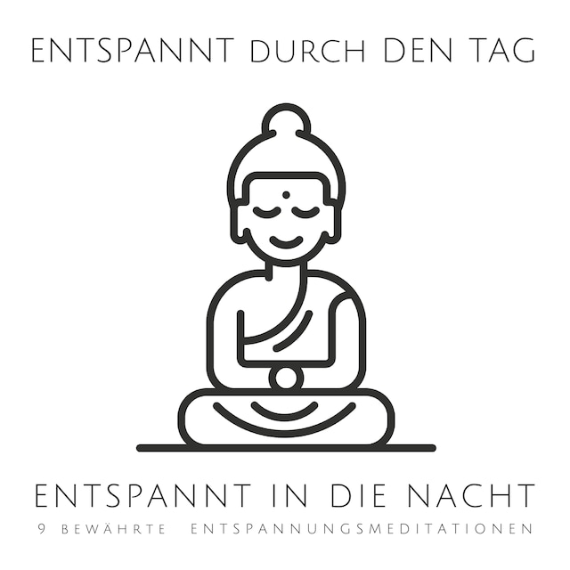 Buchcover für 9 geführte Entspannungsmeditationen