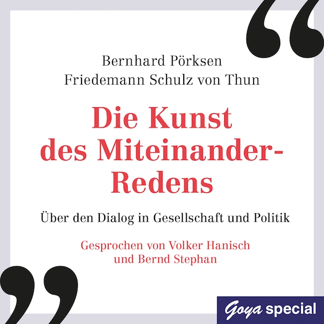 Book cover for Die Kunst des Miteinander-Redens