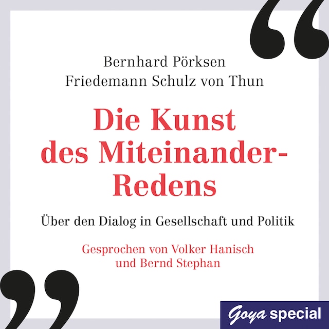 Buchcover für Die Kunst des Miteinander-Redens