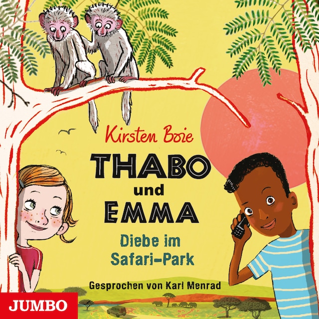 Kirjankansi teokselle Thabo und Emma. Diebe im Safari-Park