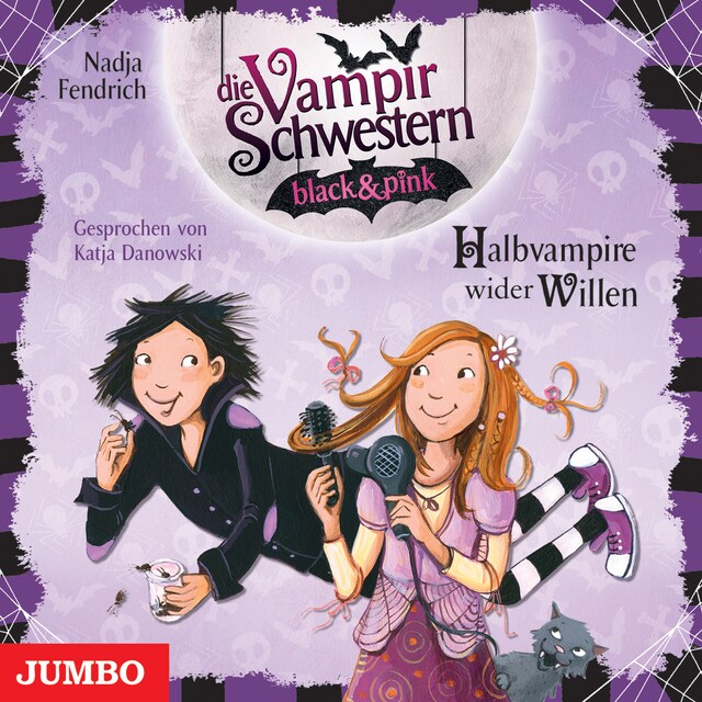 Book cover for Die Vampirschwestern black & pink. Halbvampire wider Willen [Band 1]
