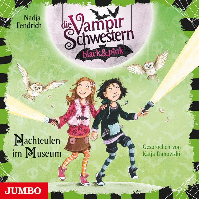 Book cover for Die Vampirschwestern black & pink. Nachteulen im Museum [Band 6]