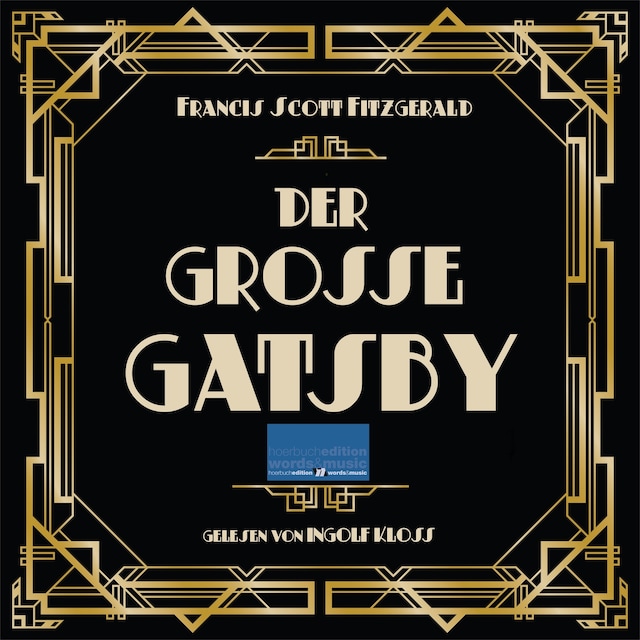 Kirjankansi teokselle Der große Gatsby