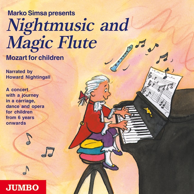 Boekomslag van Nightmusic and Magic Flute. Mozart for children
