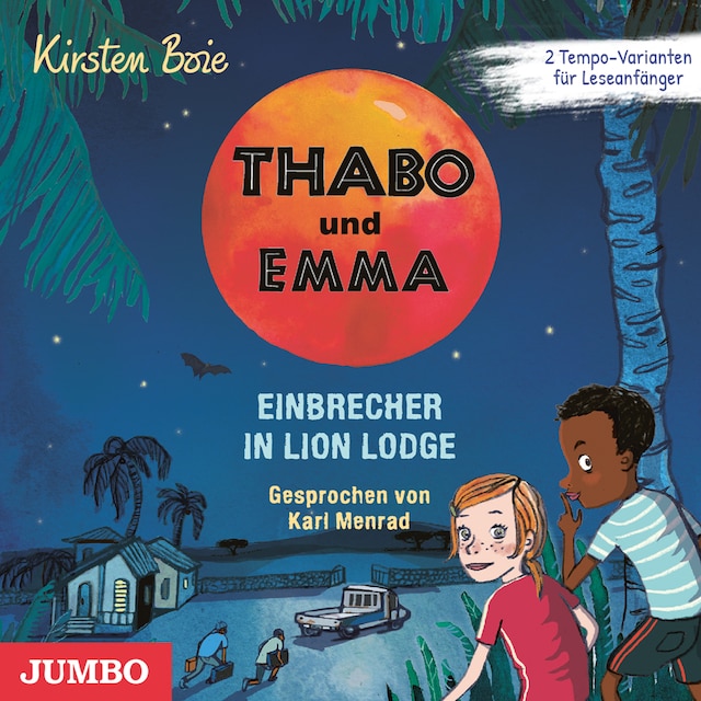 Couverture de livre pour Thabo und Emma. Einbrecher in Lion Lodge