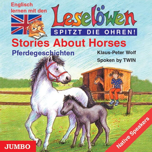 Book cover for Stories about Horses. Pferdegeschichten