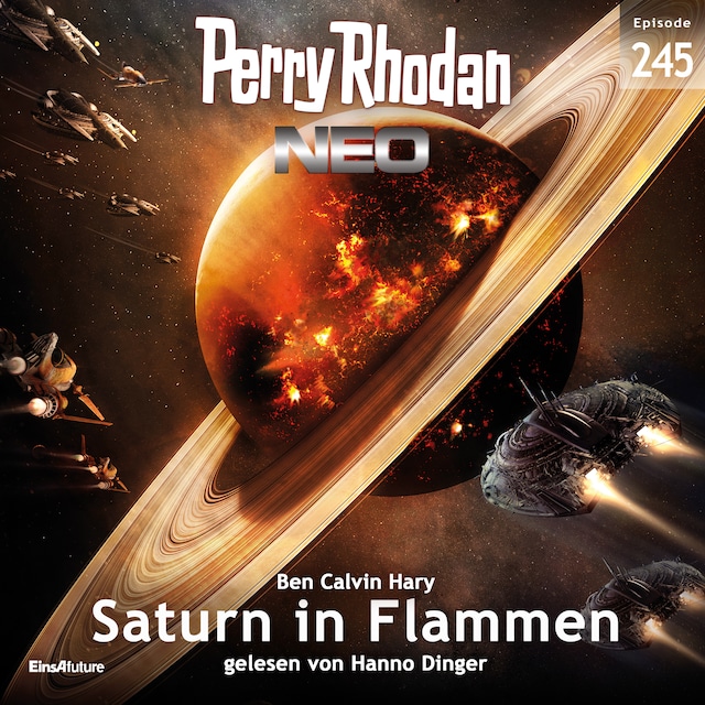 Book cover for Perry Rhodan Neo 245: Saturn in Flammen