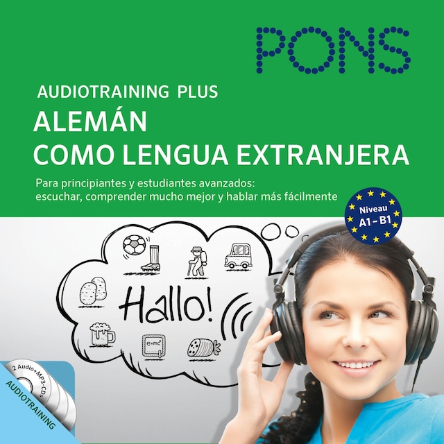 Book cover for PONS Audiotraining Plus - Alemán como lengua extranjera