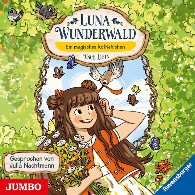 Kirjankansi teokselle Luna Wunderwald. Ein magisches Rotkehlchen [Band 4]