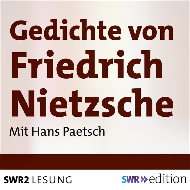 Buchcover für Gedichte von Friedrich Nietzsche