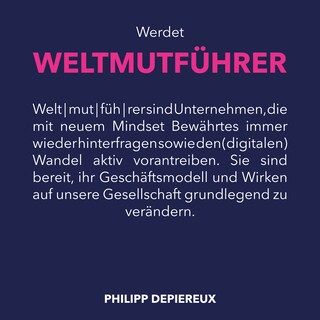Werdet Weltmutführer als Hörbuch