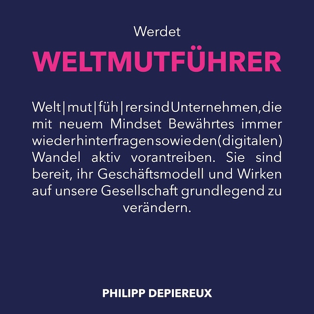 Book cover for Werdet Weltmutführer