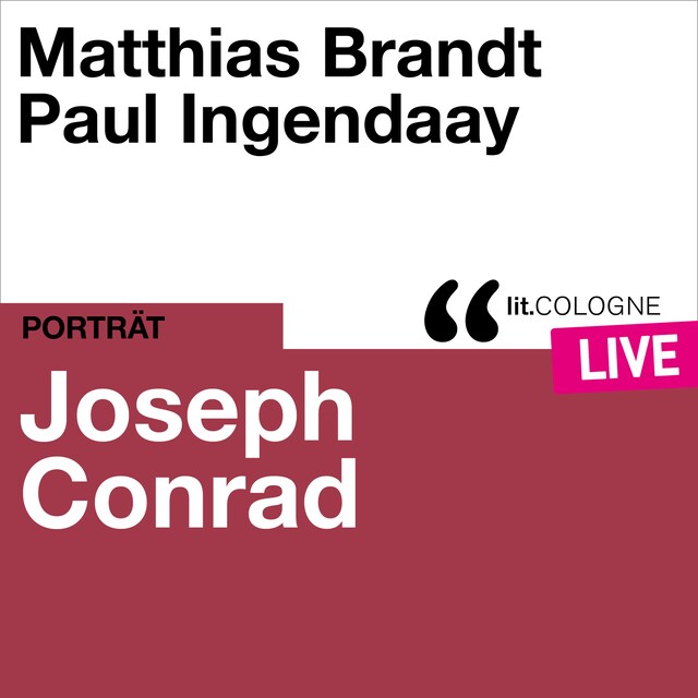 Book cover for Joseph Conrad - lit.COLOGNE live (Ungekürzt)