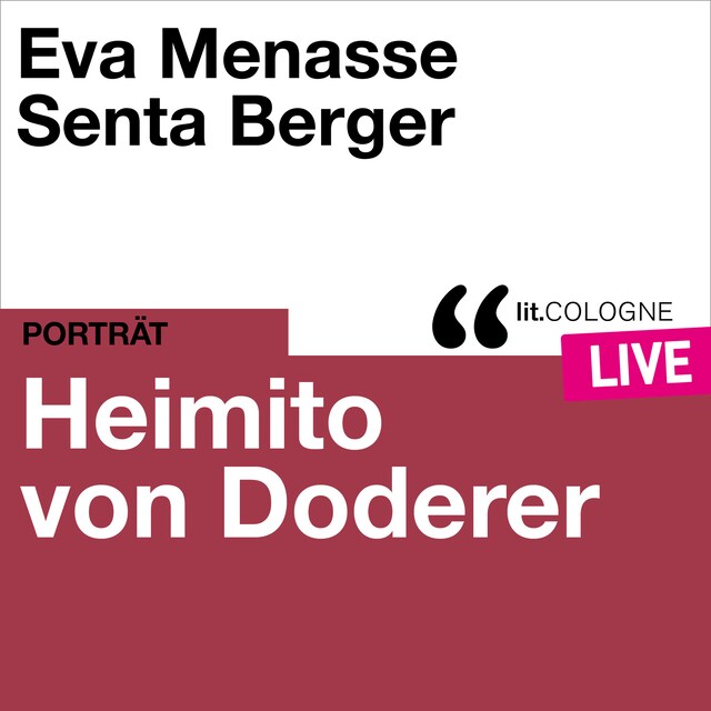 Buchcover für Heimito von Doderer - lit.COLOGNE live (Ungekürzt)