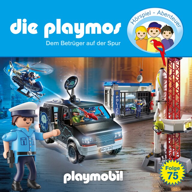 Book cover for Die Playmos - Das Original Playmobil Hörspiel, Folge 75: Dem Betrüger auf der Spur
