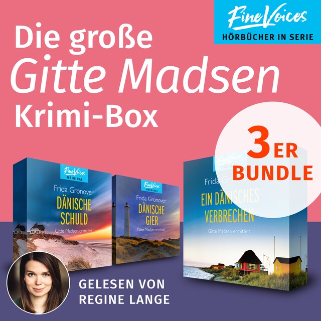 Portada de libro para Die große Gitte Madsen Krimi-Box - Ein Dänisches Verbrechen + Dänische Schuld + Dänische Gier (ungekürzt)