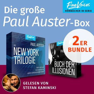 Die große Paul Auster-Box - Die New York-Trilogie + Das Buch der Illusionen (ungekürzt) als Hörbuch