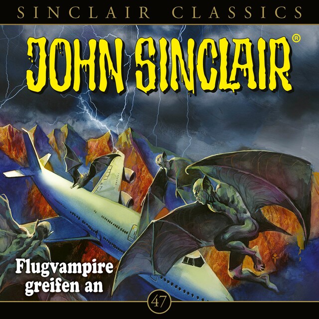 Buchcover für Flugvampire greifen an, Classics - John Sinclair, Folge 47