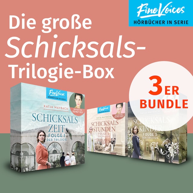 Buchcover für Die große Schicksalstrilogie Box - Schicksalszeit + Schicksalsstunden + Schicksalskinder (ungekürzt)