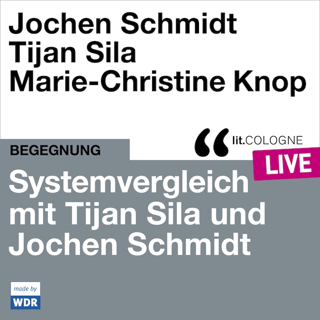Book cover for Systemvergleich mit Tijan Sila und Jochen Schmidt - lit.COLOGNE live (ungekürzt)