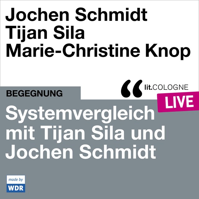 Bokomslag for Systemvergleich mit Tijan Sila und Jochen Schmidt - lit.COLOGNE live (ungekürzt)