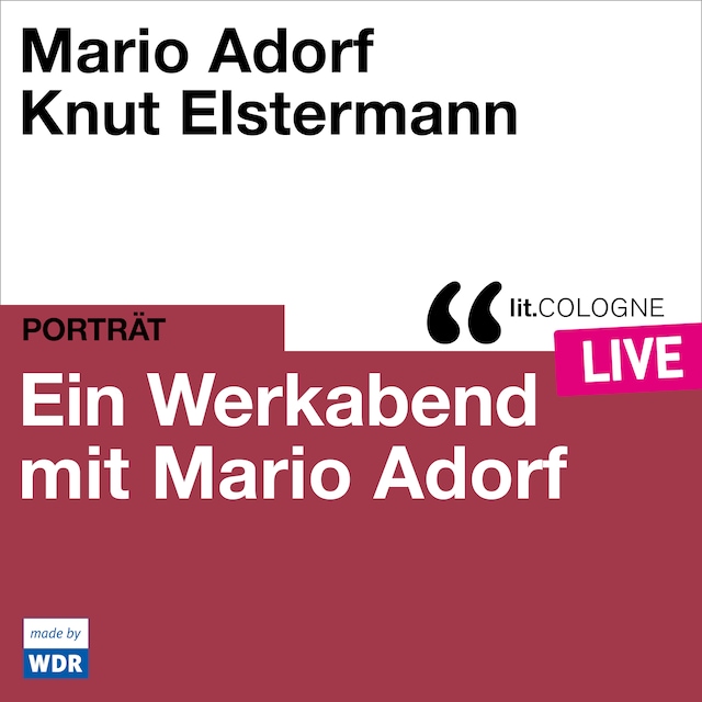 Book cover for Ein Werkabend mit Mario Adorf - lit.COLOGNE live (ungekürzt)