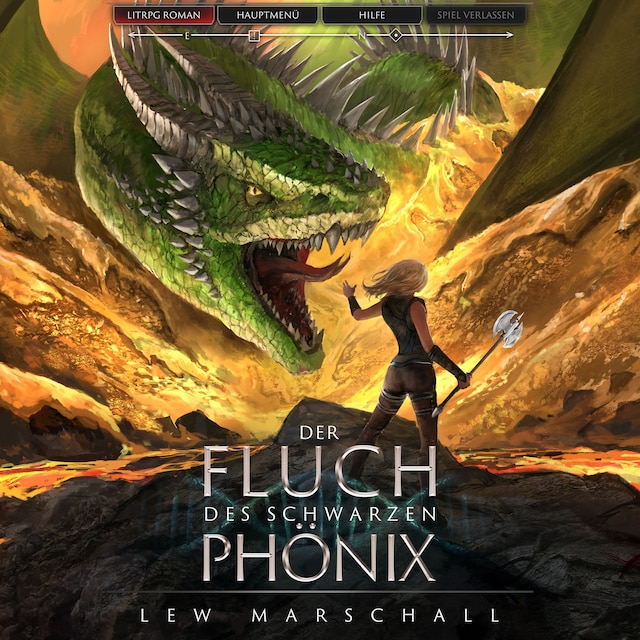 Buchcover für Der Fluch des schwarzen Phönix - Ein Fantasy-LitRPG-Roman (ungekürzt)