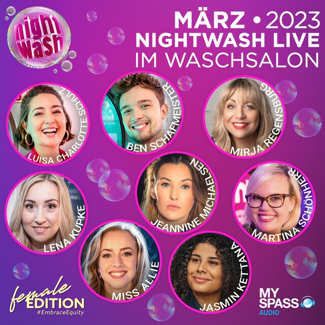 Buchcover für NightWash Live, März 2023 - Female Special