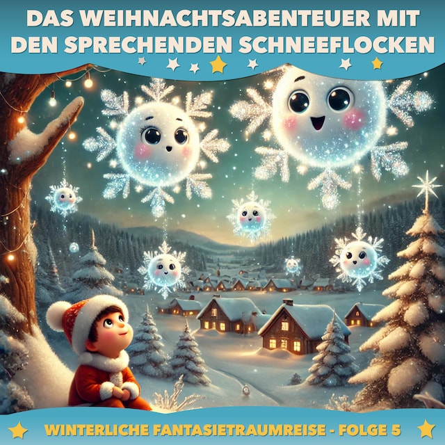 Bokomslag for Winterliche Fantasietraumreisen, Folge 5: Das Weihnachtsabenteuer mit den sprechenden Schneeflocken