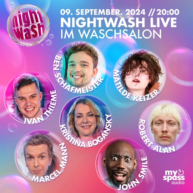 Buchcover für NightWash Live, September 2024