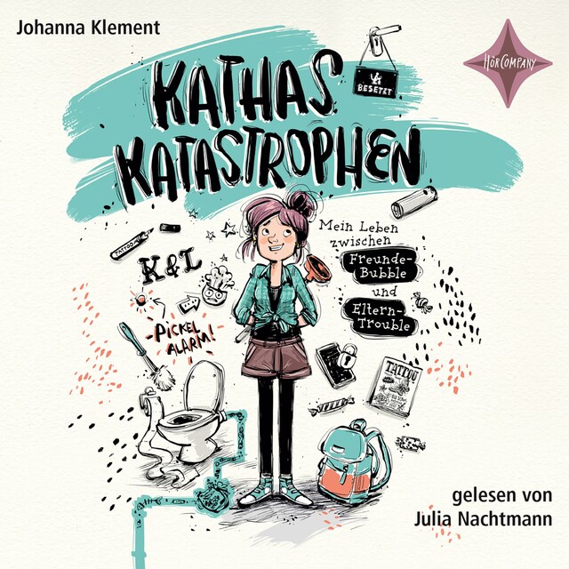 Book cover for Kathas Katastrophen - Mein Leben zwischen Freunde-Bubble und Eltern-Trouble (ungekürzt)