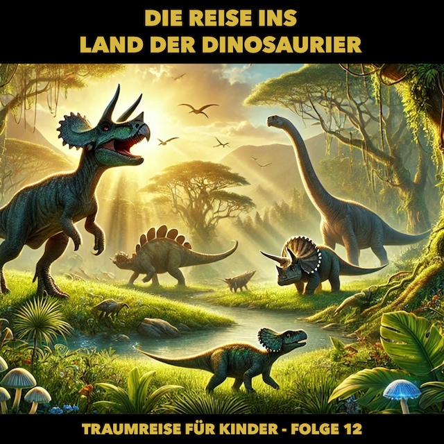 Buchcover für Traumreisen für Kinder, Folge 12: Die Reise ins Land der Dinosaurier (ungekürzt)