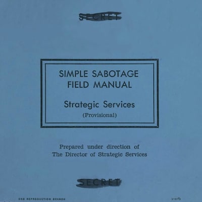 Simple Sabotage Field Manual (Unabridged)