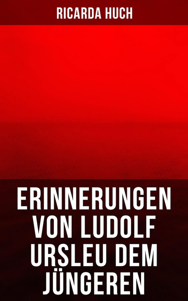 Book cover for Erinnerungen von Ludolf Ursleu dem Jüngeren