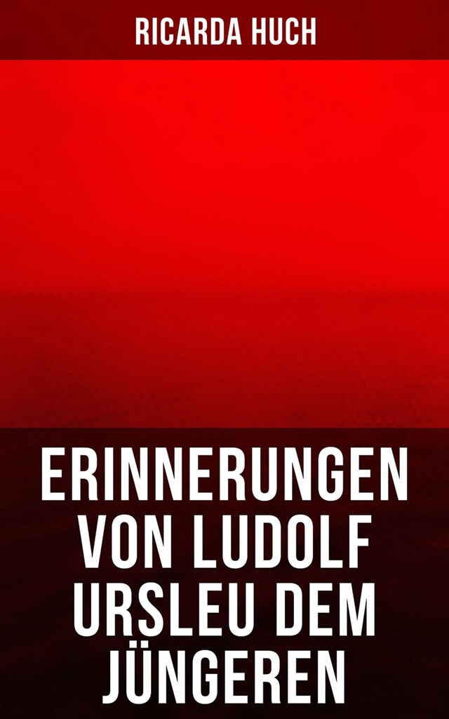 Boekomslag van Erinnerungen von Ludolf Ursleu dem Jüngeren