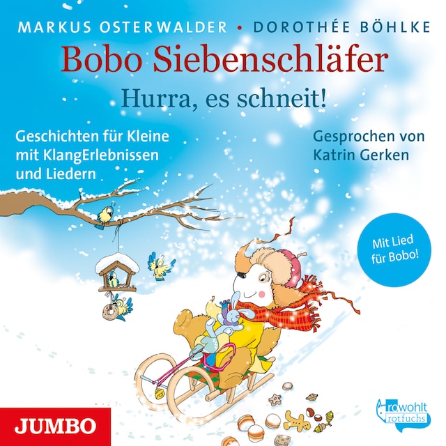 Book cover for Bobo Siebenschläfer. Hurra, es schneit!