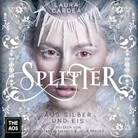 Splitter aus Silber und Eis