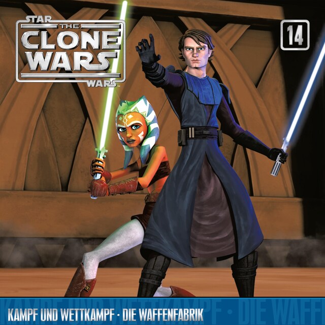 Buchcover für 14: Kampf und Wettkampf / Die Waffenfabrik (Das Original-Hörspiel zur Star Wars-TV-Serie)