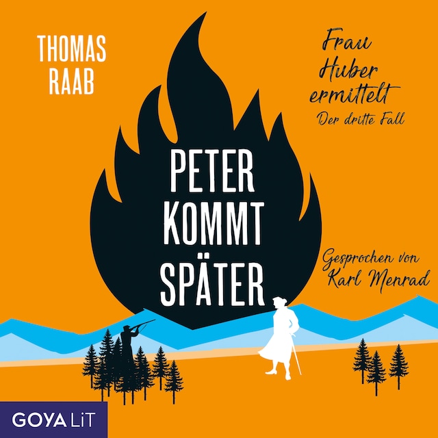 Book cover for Peter kommt später [Frau Huber ermittelt, Band 3]