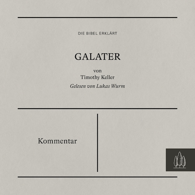 Buchcover für Galater - Kommentar