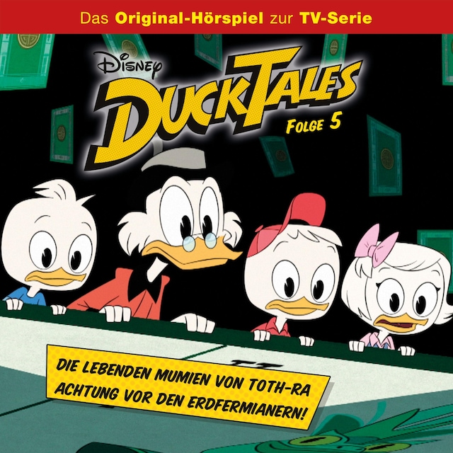 Buchcover für 05: Die lebenden Mumien von Toth-Ra / Achtung vor den Erdfermianern! (Hörspiel zur Disney TV-Serie)